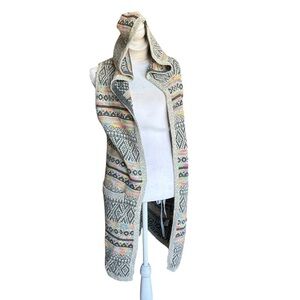 Stylish Multicolor Hooded Sweater Vest